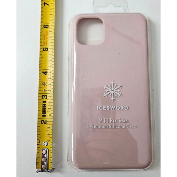 Icesword iPhone 11 Pro Max Premium Silicone Case Pink Anti Scratch Shockproof - Picture 2 of 9